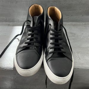 Common Projects black leather high tops size 42